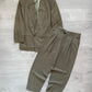 Giorgi Armani 1980s Pleated Double-Breasted Suit - Size L Jacket / 34" Waist