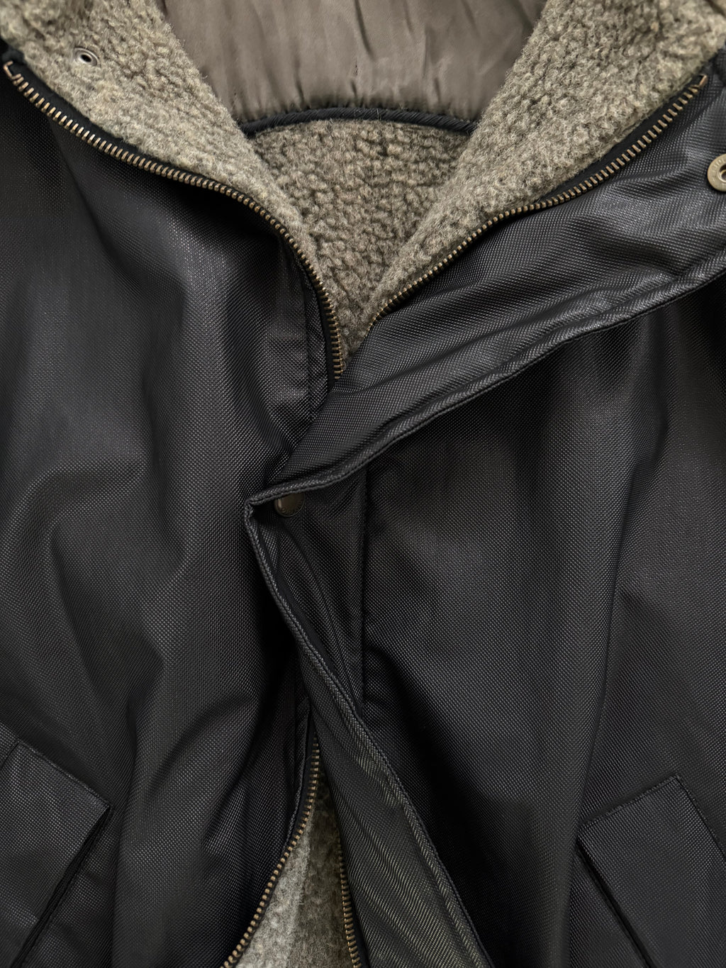 Giorgio Armani 1980s Wool Lined Military Jacket - Size L