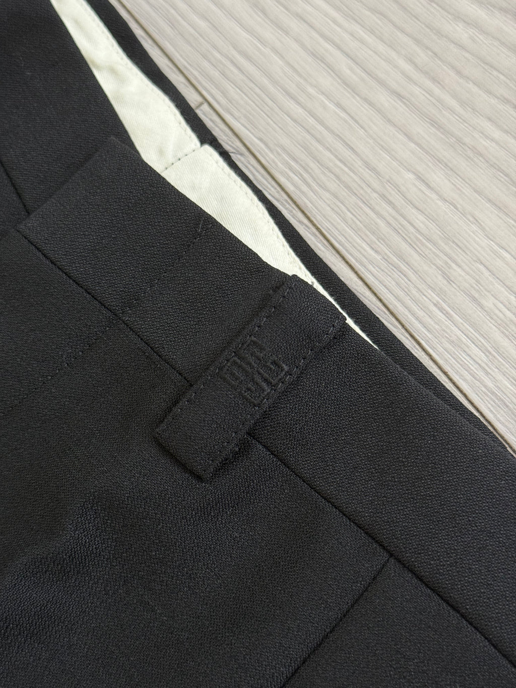 Givenchy 1990s Peak Lapel Double Breasted Wool Black Suit - Size S Jacket / 28" Waist