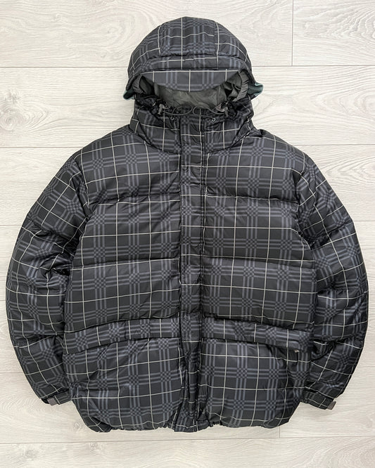 Burton Analog 00s Burberry Nova Check Imitation Down Puffer Jacket - Size L