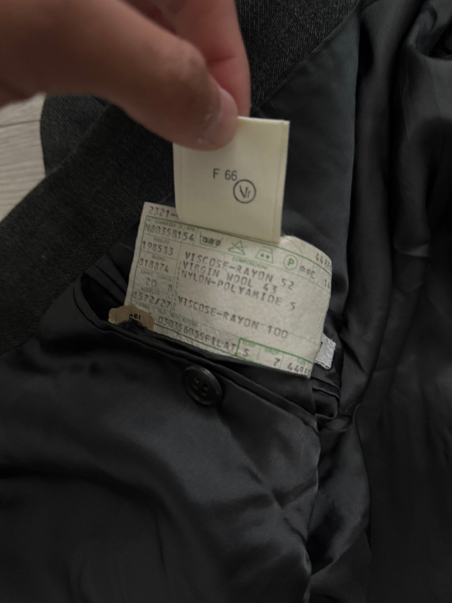 Emporio Armani 1990s Double-Breasted Wool Suit - Size S Jacket / 30" Waist