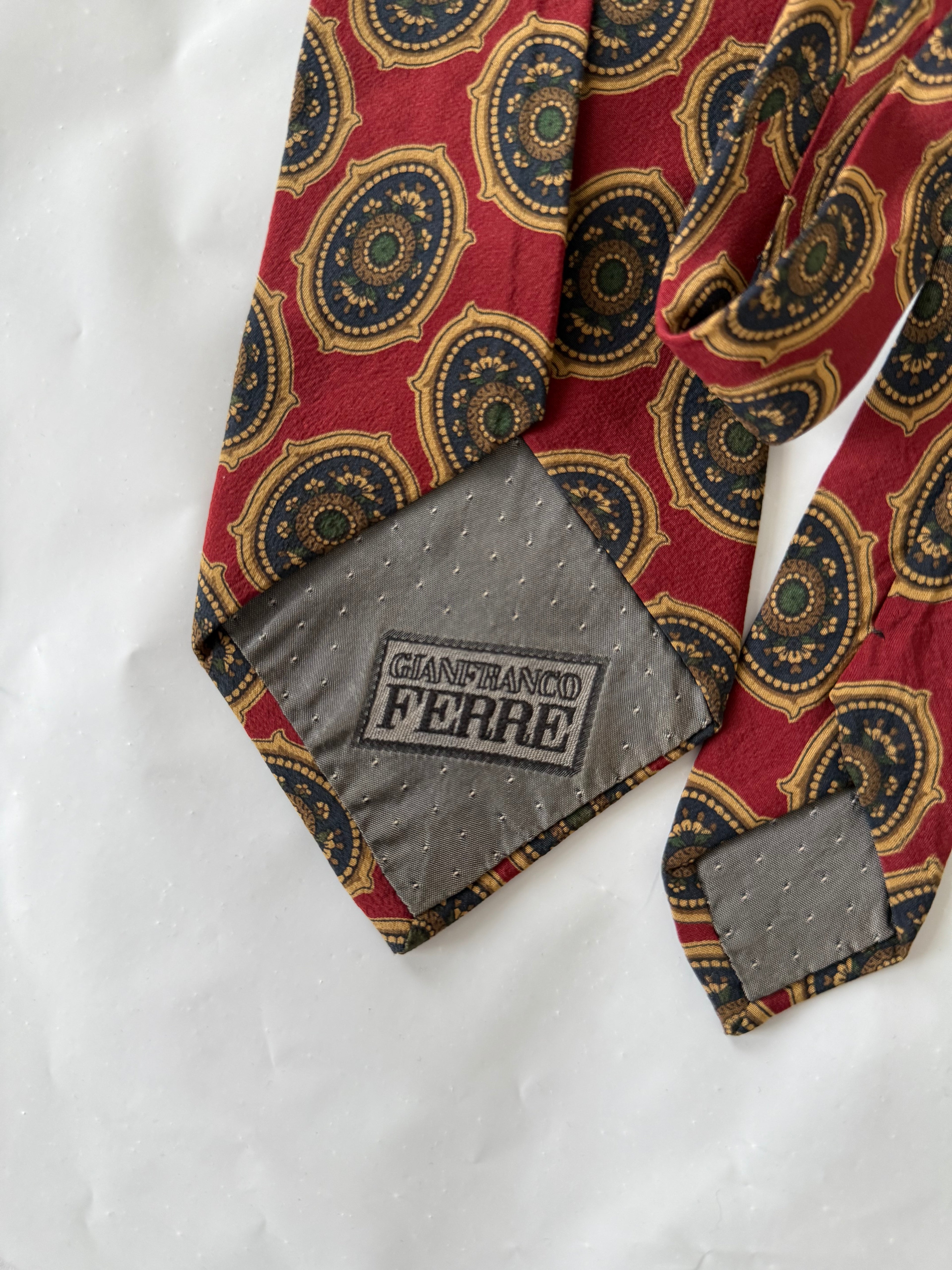 Gianfranco Ferre 1990s Silk Tie