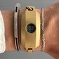 Jean Paul Gaultier 1990s Gold Colour Digital Technical Watch Bracelet
