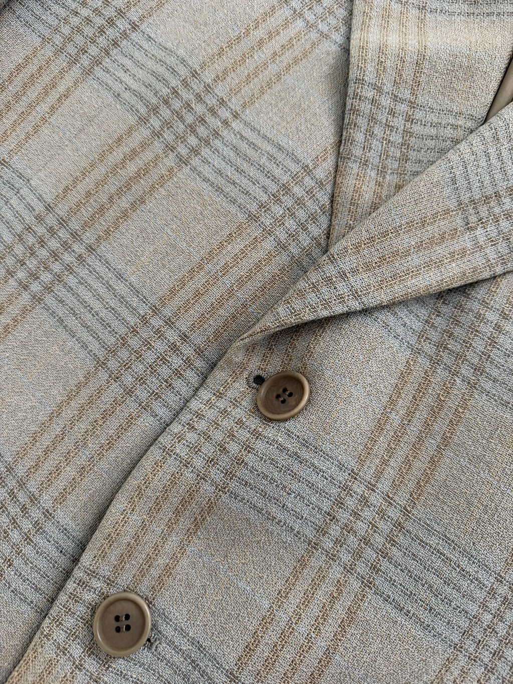 Giorgio Armani 1980s 3B Linen Cotton Textured Sport Jacket Blazer - Size XL