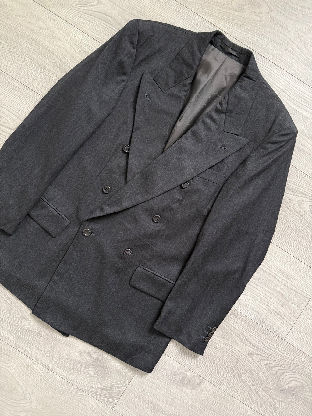 Hugo Boss 1980s 'Al Capone' Double Breasted Peaked Lapel Sports Jacket Blazer - Size S