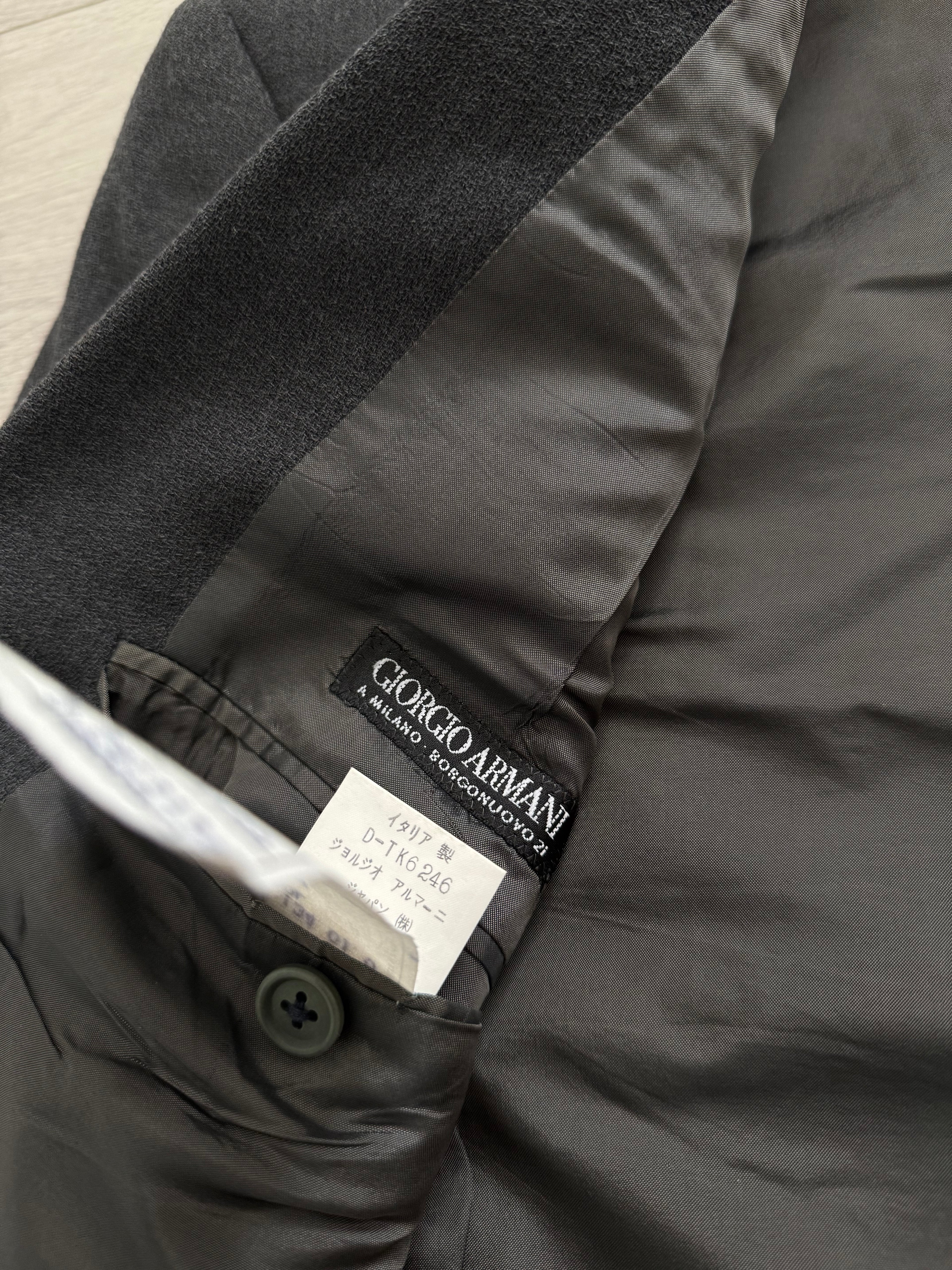 Giorgio Armani 1990s 3-B Pleated Wool Suit - Size L Jacket / 34" Waist