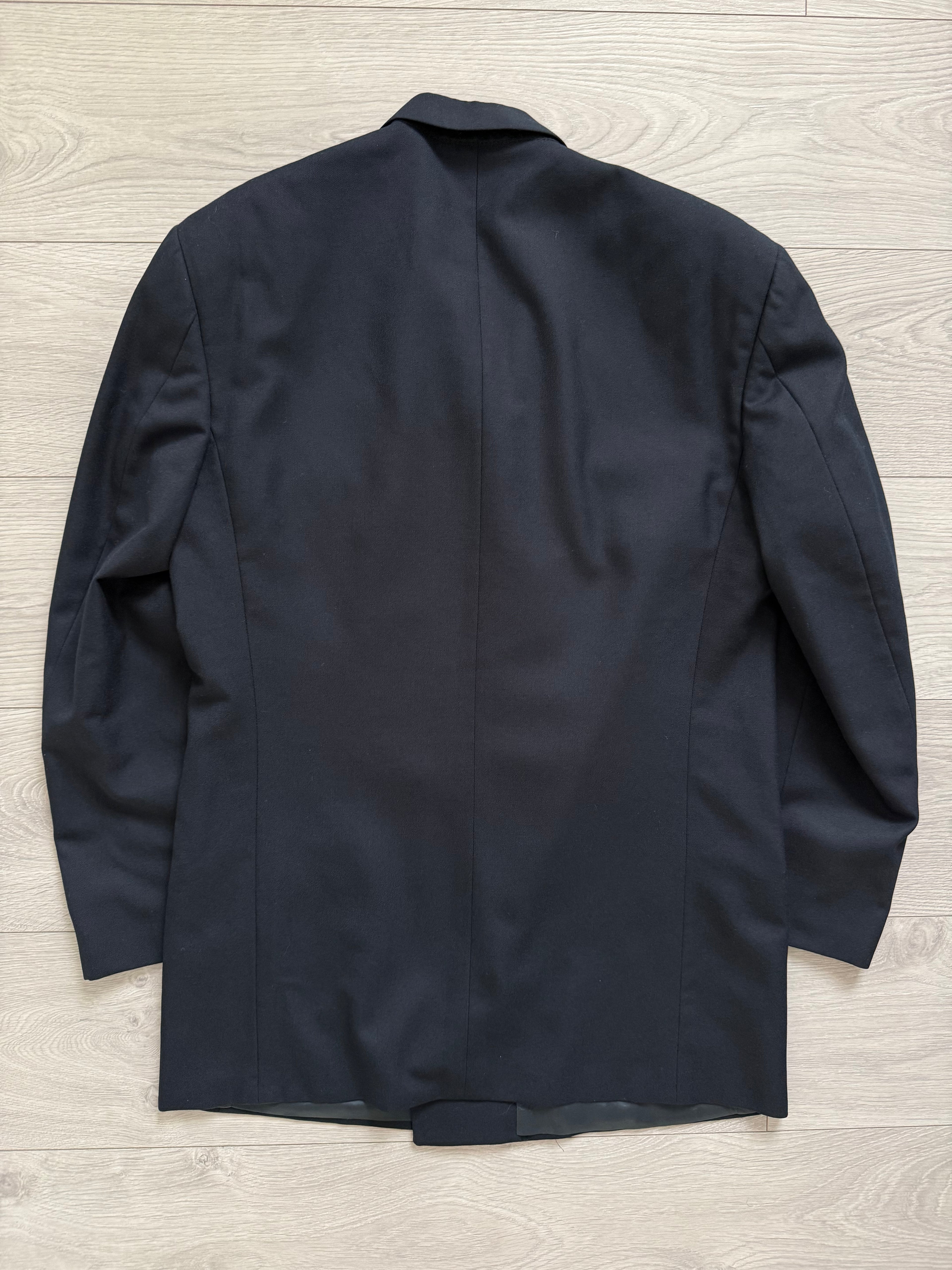 Giorgio Armani 1980s Peaked Lapel Double Breasted Wool Sport Blazer Jacket - Size M