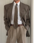 Giorgio Armani 1980s 2B Textured Wool Sport Jacket Blazer - Size XL