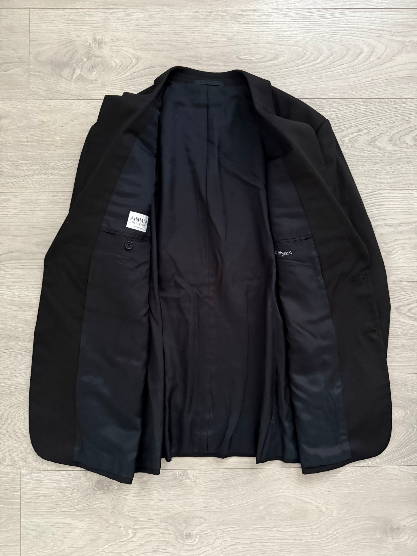 Armani 1990s 2B Pleated Wool Suit - Size XL Jacket / 40" Waist