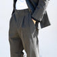 Issey Miyake 1990s Gabardine Textured Pleated Suit - Size M Jacket / 30" Waist