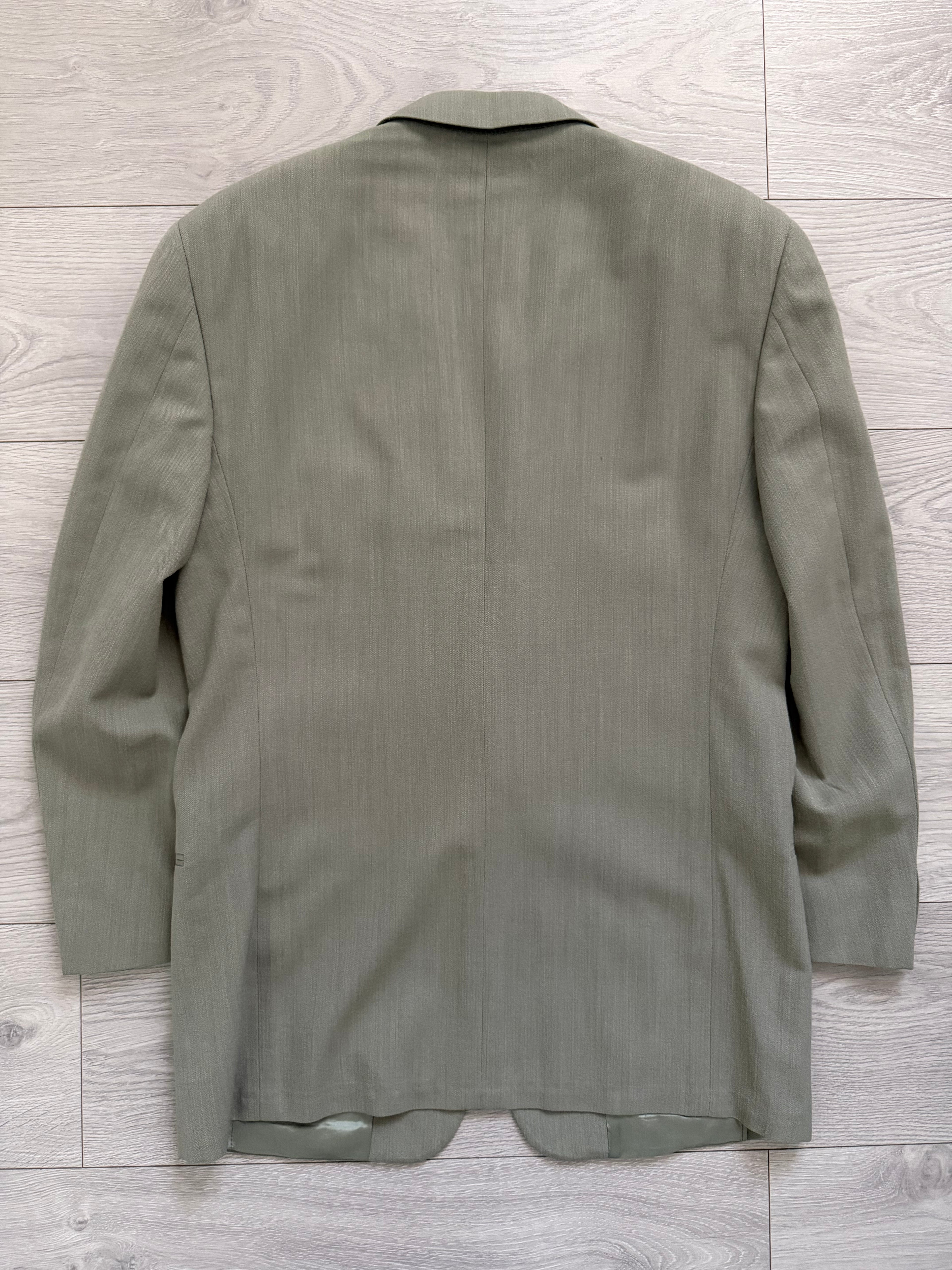 Emporio Armani 1980s 2B Taupe Siege Double-Pleat Wool Suit  - Size M Jacket / 31" Waist