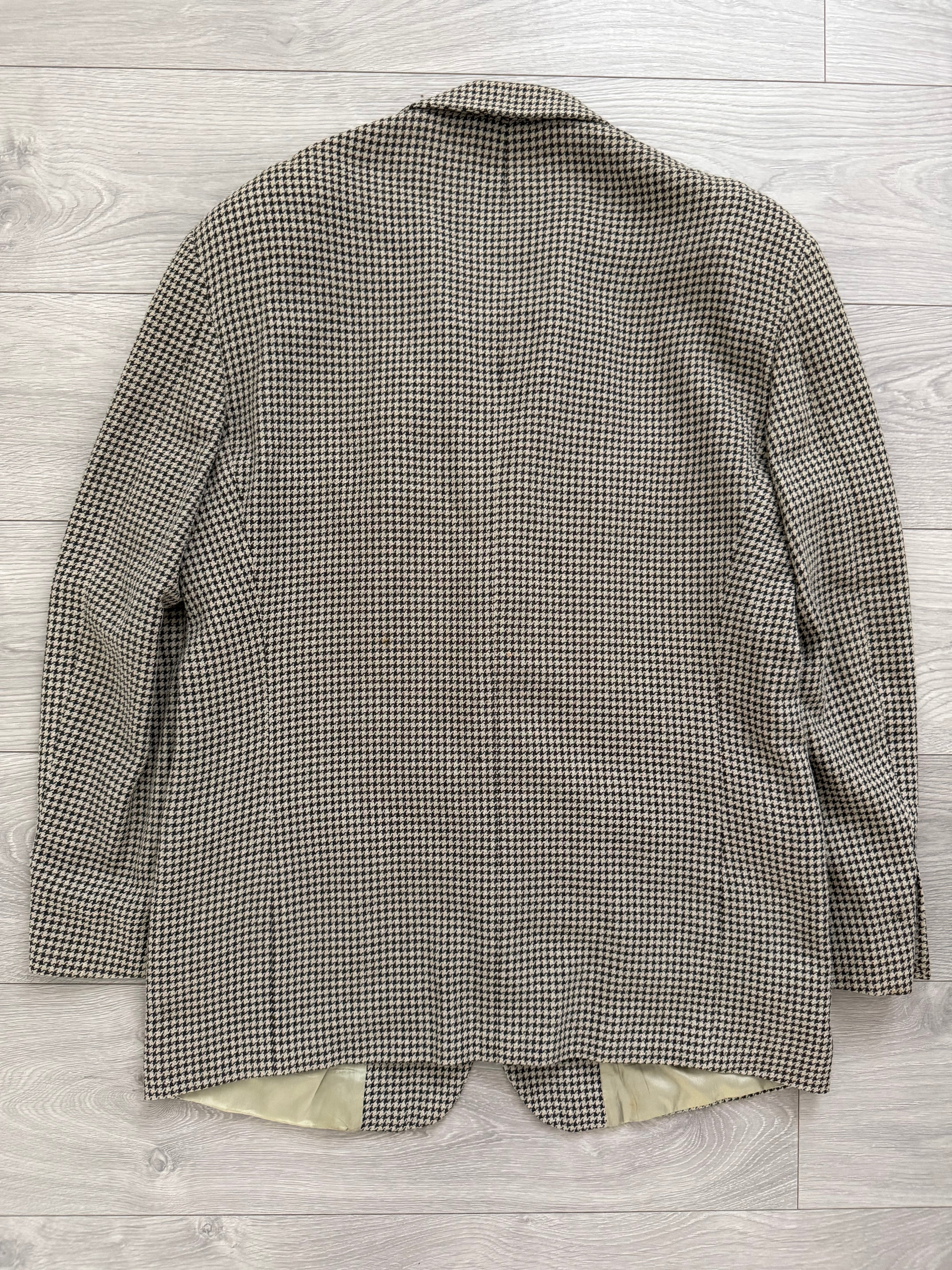Emporio Armani 1994 Houndstooth 2B Wool Sports Jacket Blazer - Size XL