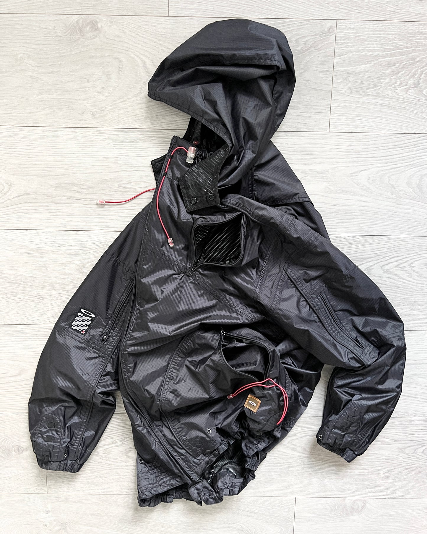 Oakley Software 00s 'Mad Science' Technical Toggled Waterproof Jacket - Size XL