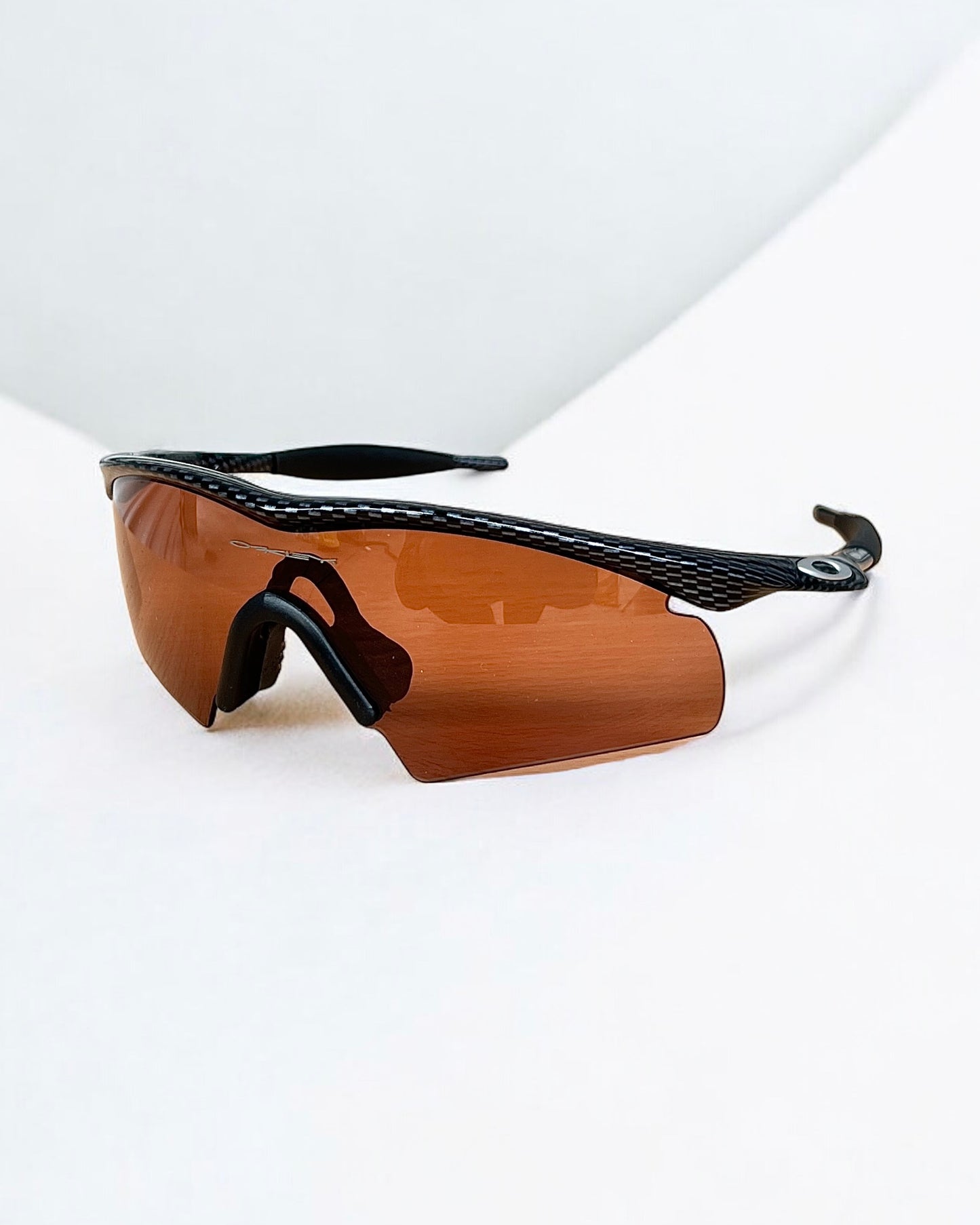 Oakley 1999 Carbon Fibre M-Frame Sunglasses in Carbon Fibre/Persimmon