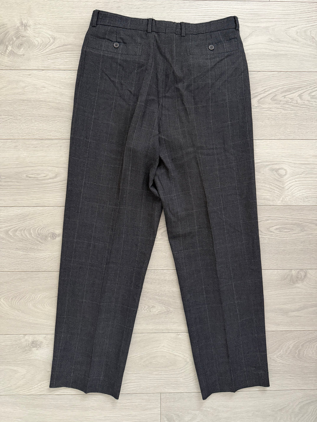 Giorgio Armani Black Label 1990s 2B Double-Pleated Suit Grey - Size L Jacket / 33" Waist