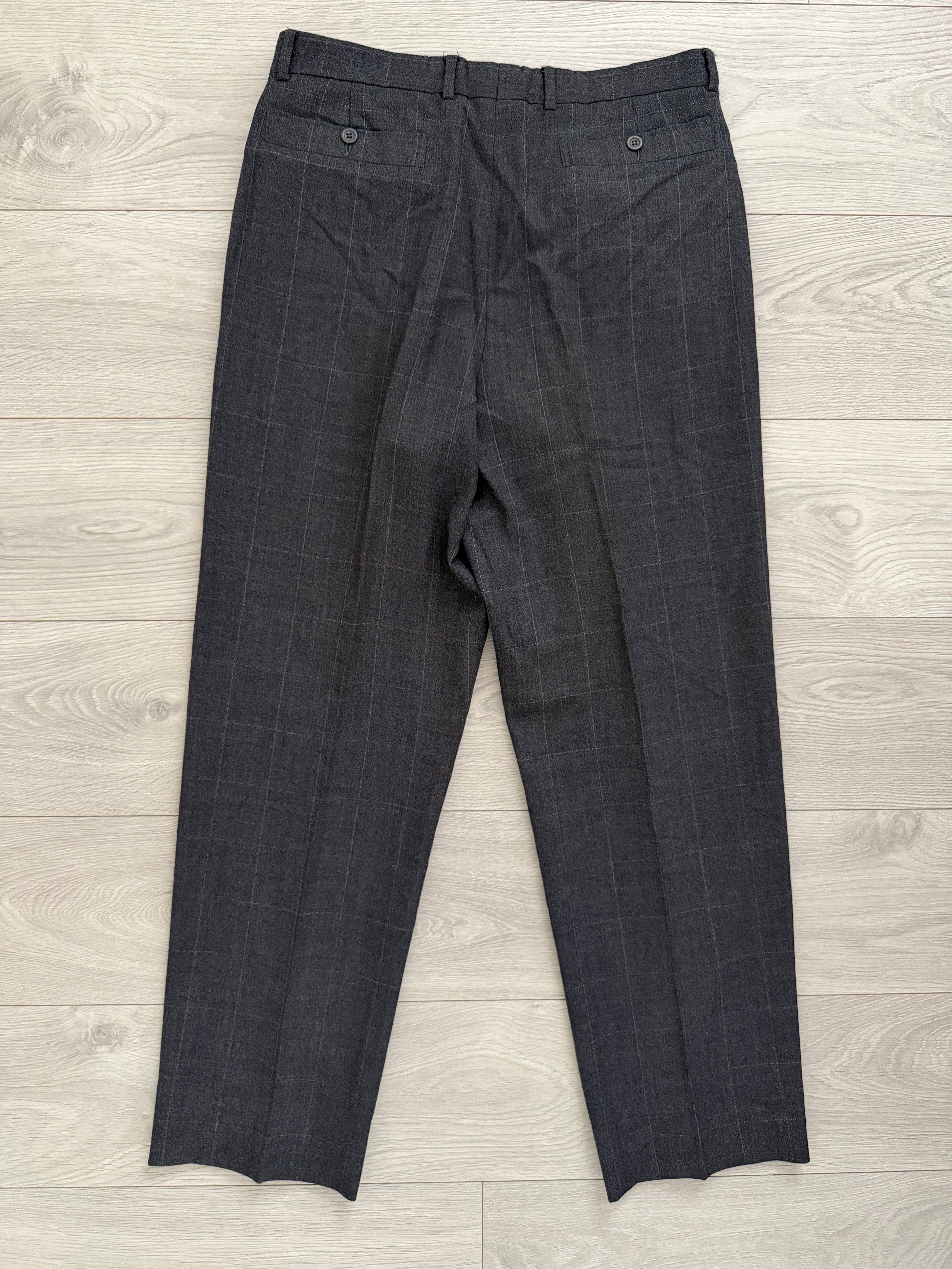 Giorgio Armani Black Label 1990s 2B Double-Pleated Suit Grey - Size L Jacket / 33" Waist
