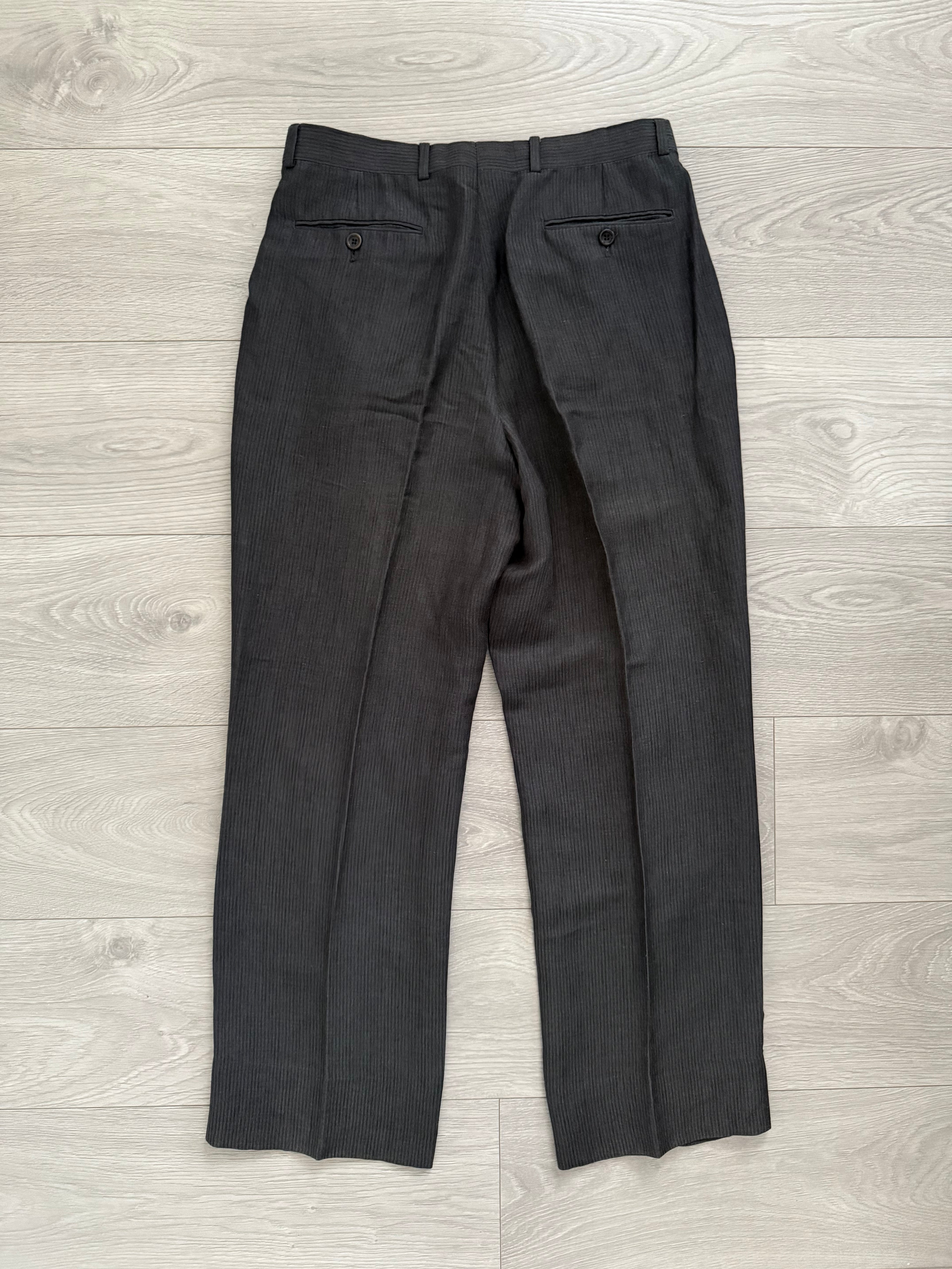 Armani 1990s Pleated Linen Blend Suit - Size S Jacket / 30" Waist