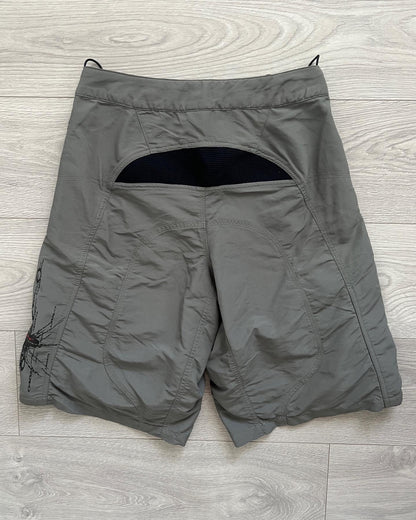 Oakley 2000s Technical Curve Panelled Vent Zip Shorts - Size 30