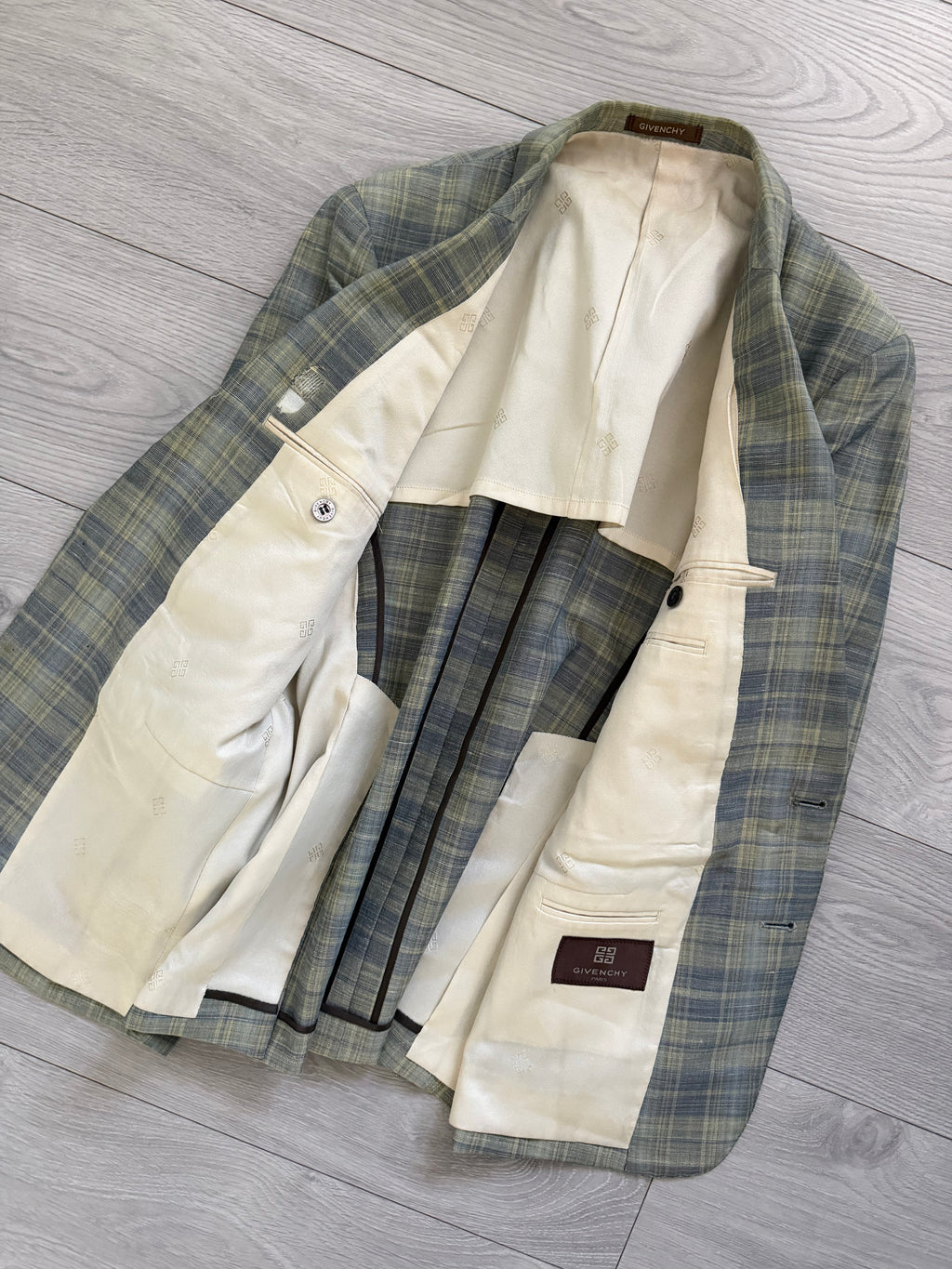 Givenchy 1990s 2B Linen Cotton Sport Jacket Blazer - Size XS