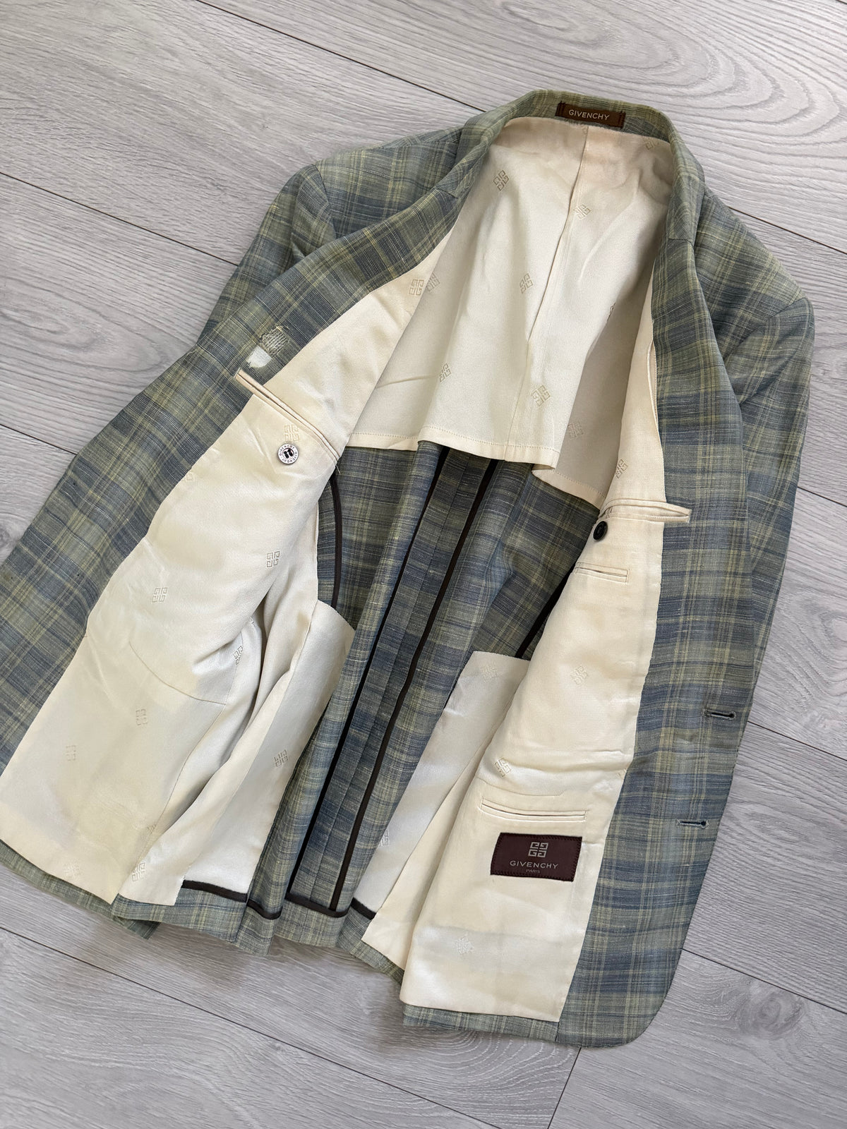 Givenchy 1990s 2B Linen Cotton Sport Jacket Blazer - Size XS