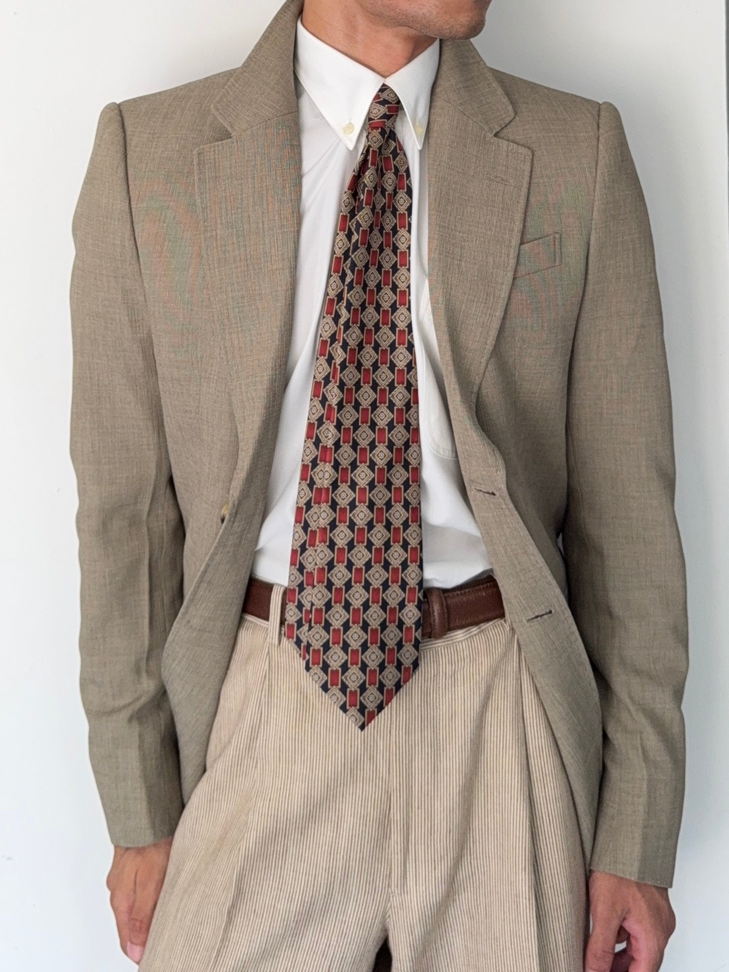 Emporio Armani 2005 2B Textured Wool Silk Sport Jacket Blazer - Size S