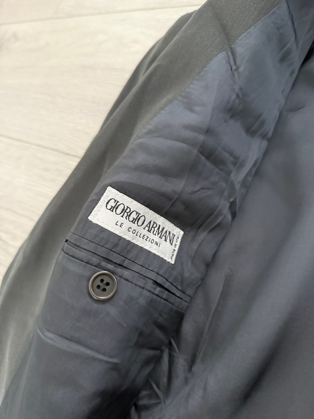 Giorgio Armani 1980s Fluid Wool 3B Blazer Jacket - Size XL