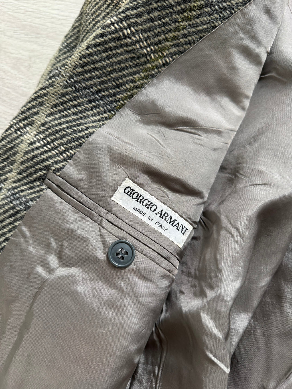 Giorgio Armani Mainline 1980s 2B Wool Sport Jacket Blazer - Size L