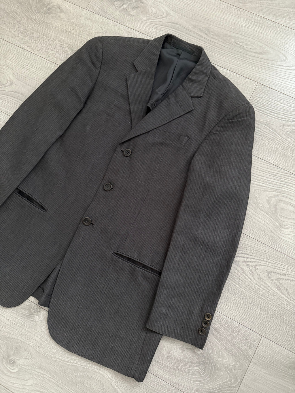 Armani 1990s Pleated Linen Blend Suit - Size S Jacket / 30" Waist