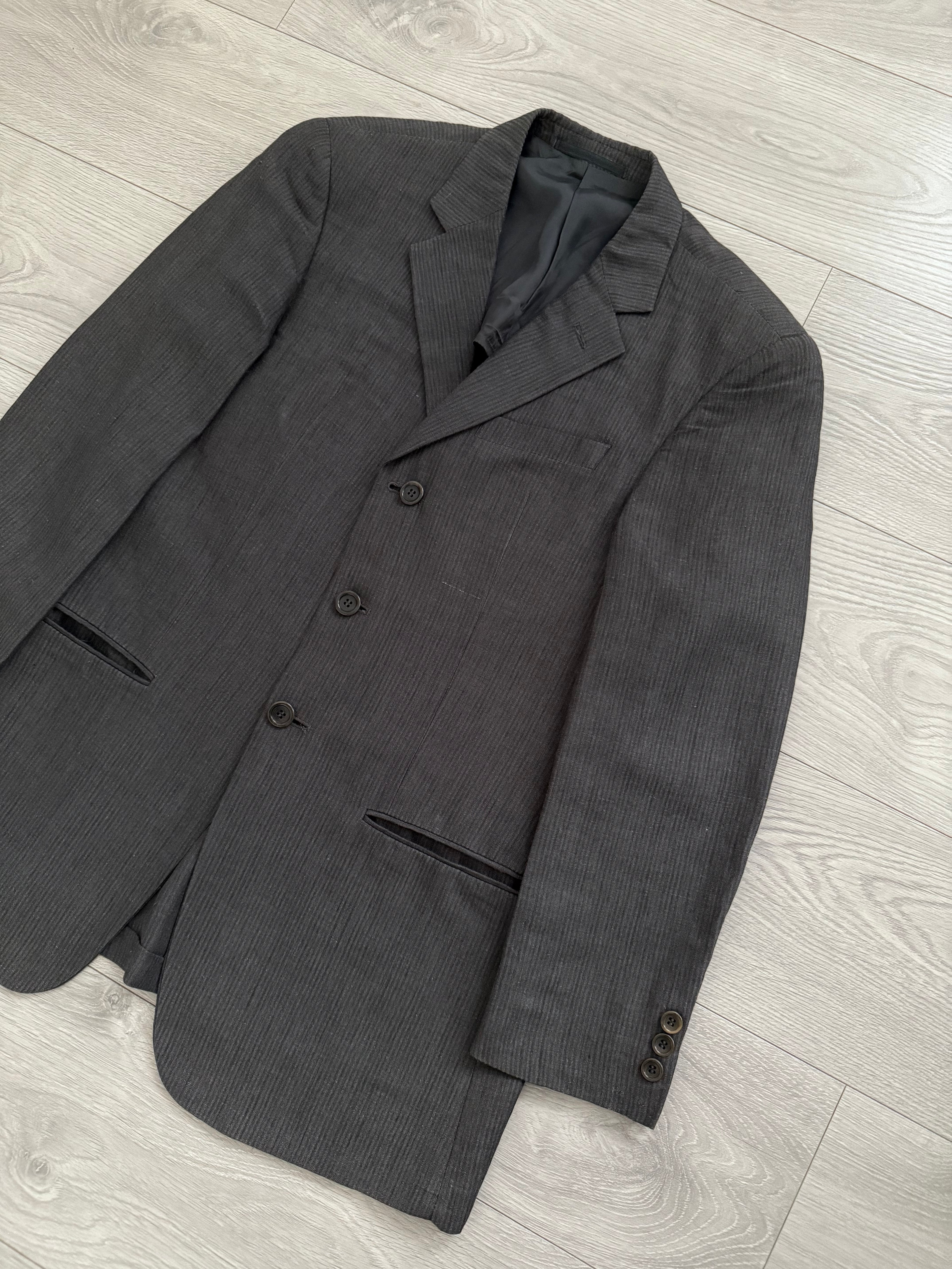 Armani 1990s Pleated Linen Blend Suit - Size S Jacket / 30" Waist