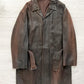 Jil Sander by Raf Simons 2000s Belted Leather Coat - Size L