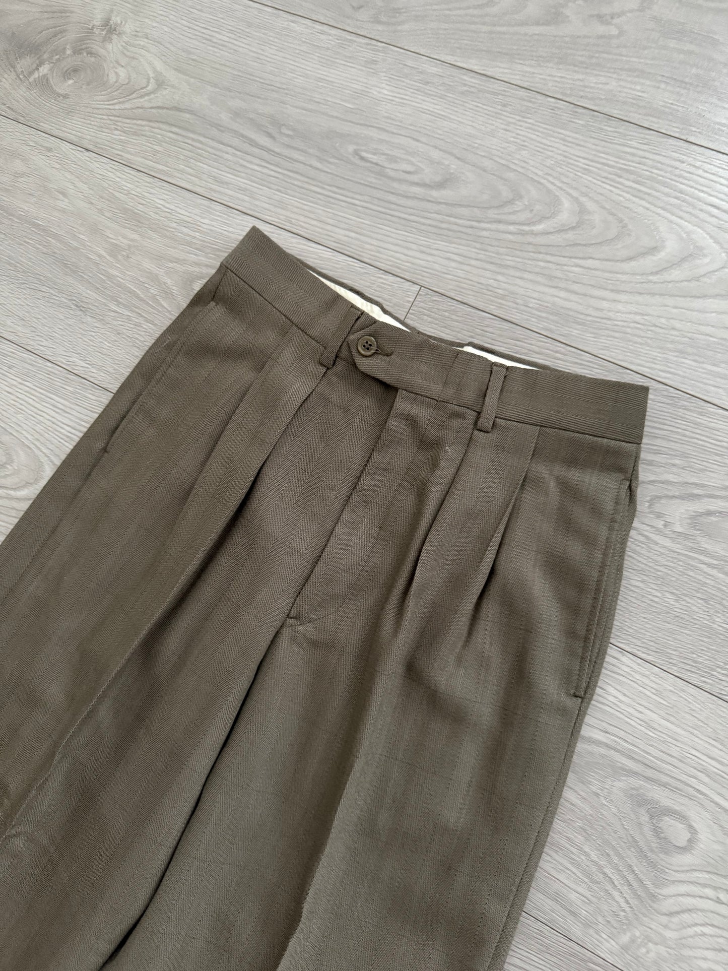 Giorgio Armani 1990s Double-Breasted Wool Suit - Size S Jacket / 30" Waist