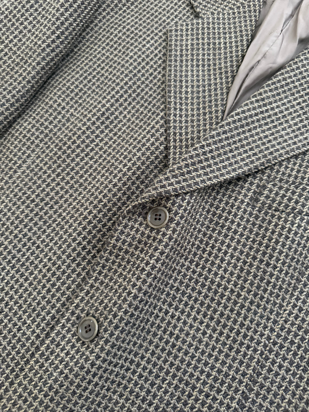Valentino 1980s Textured 3B Wool Sports Blazer Jacket - Size XXL