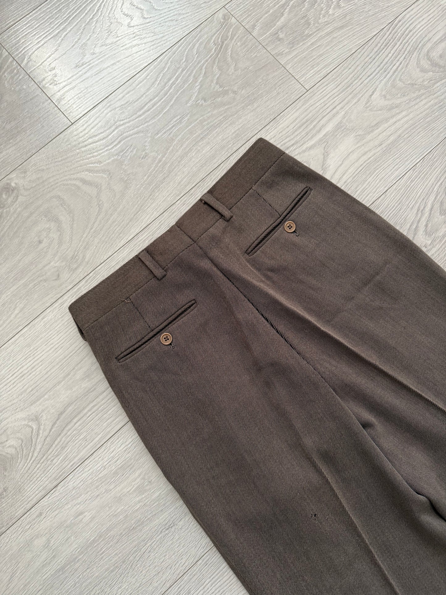 Giorgio Armani 1990s Pleated Wool Suit - Size M Jacket / 30" Waist