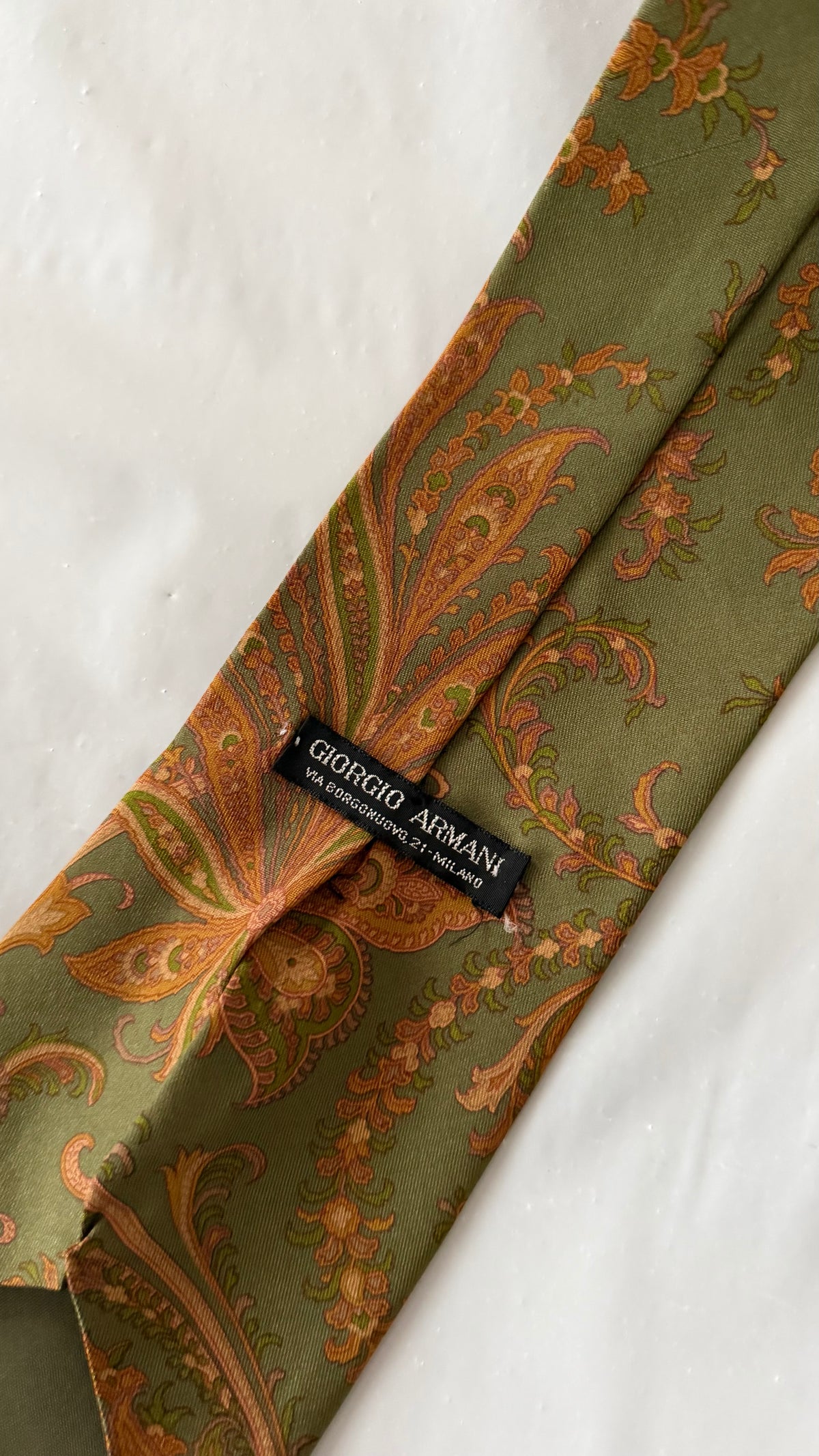 Giorgio Armani Black Label 1990s Silk Tie