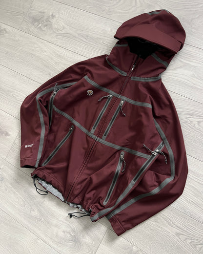 Mountain Hardwear Exposed Taped Seam Technical Conduit Jacket Burgundy - Size S