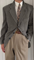 Giorgio Armani 1980s Wool Mohair 3B Textured Sport Jacket Blazer  - Size M