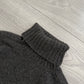 Maison Martin Margiela FW2004 Wool Camel Ribbed Turtleneck Knit Sweater - Size M