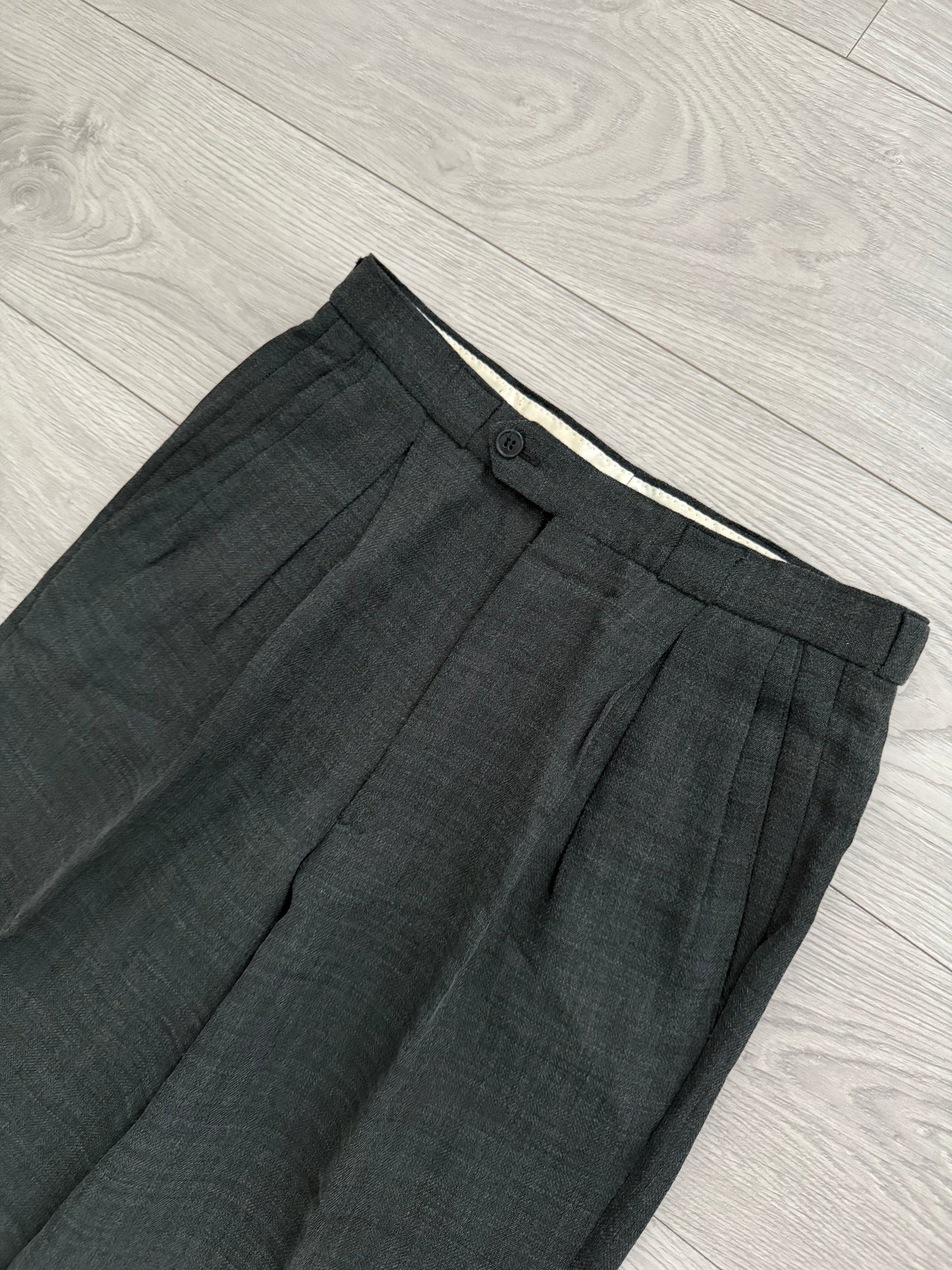 Emporio Armani 1990s Double-Breasted Wool Suit - Size S Jacket / 30" Waist