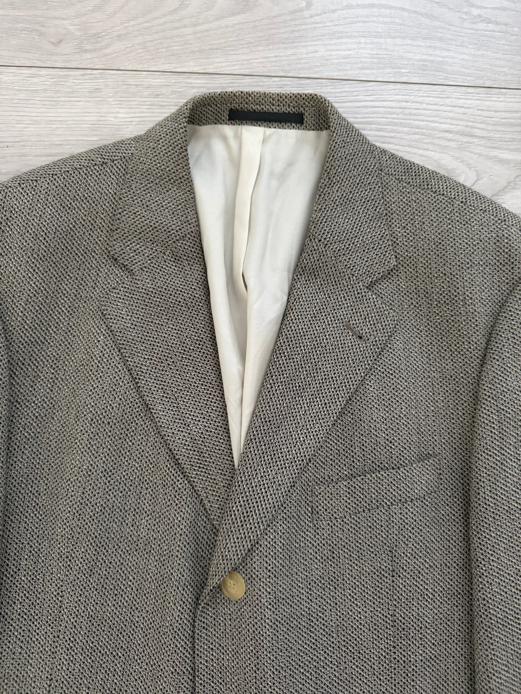 Hugo Boss 1990s 3B 'Mars' Textured Wool Sport Jacket Blazer - Size XXL