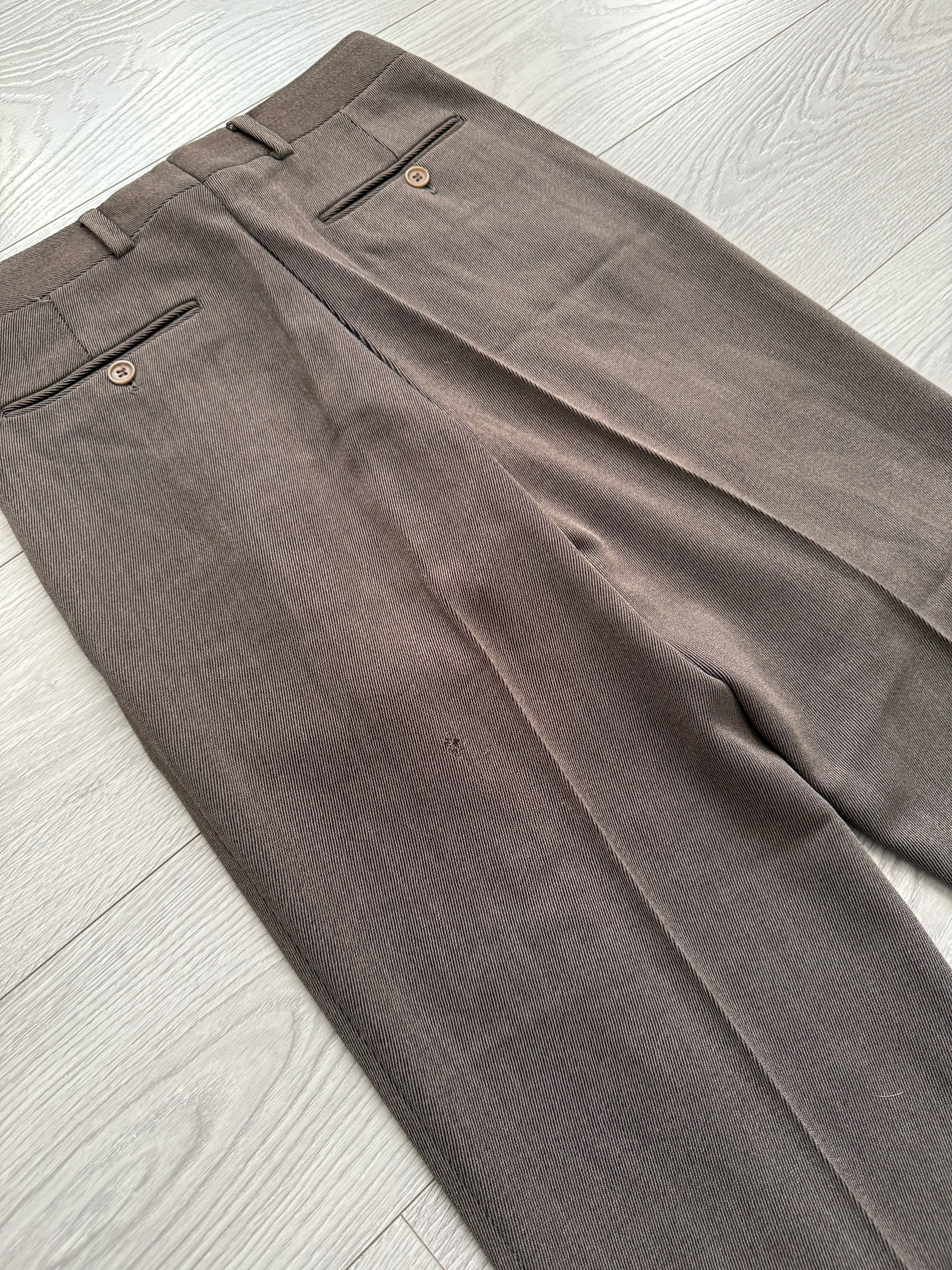 Giorgio Armani 1990s Pleated Wool Suit - Size M Jacket / 30" Waist