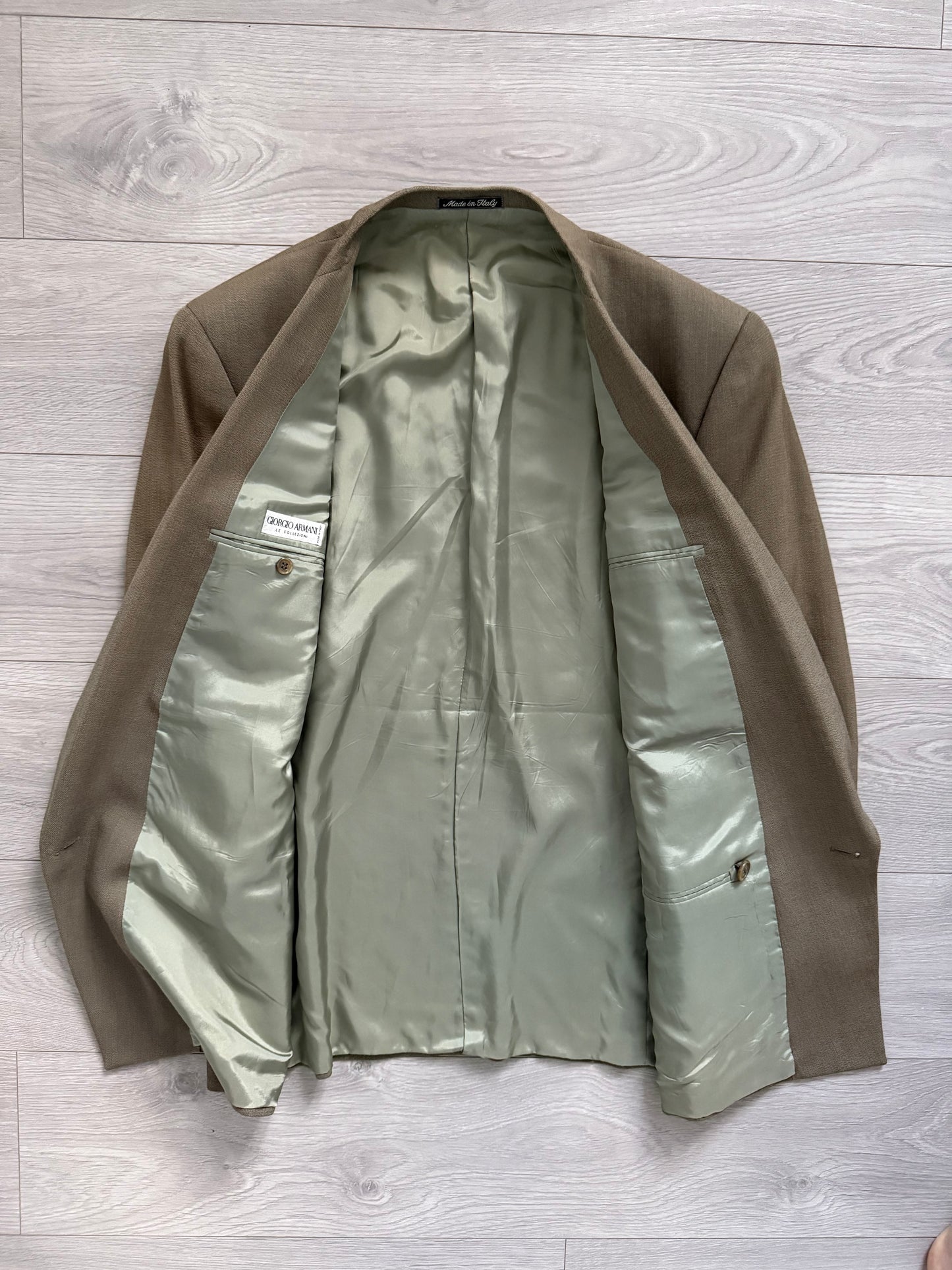 Giorgi Armani 1980s Pleated Double-Breasted Suit - Size L Jacket / 34" Waist