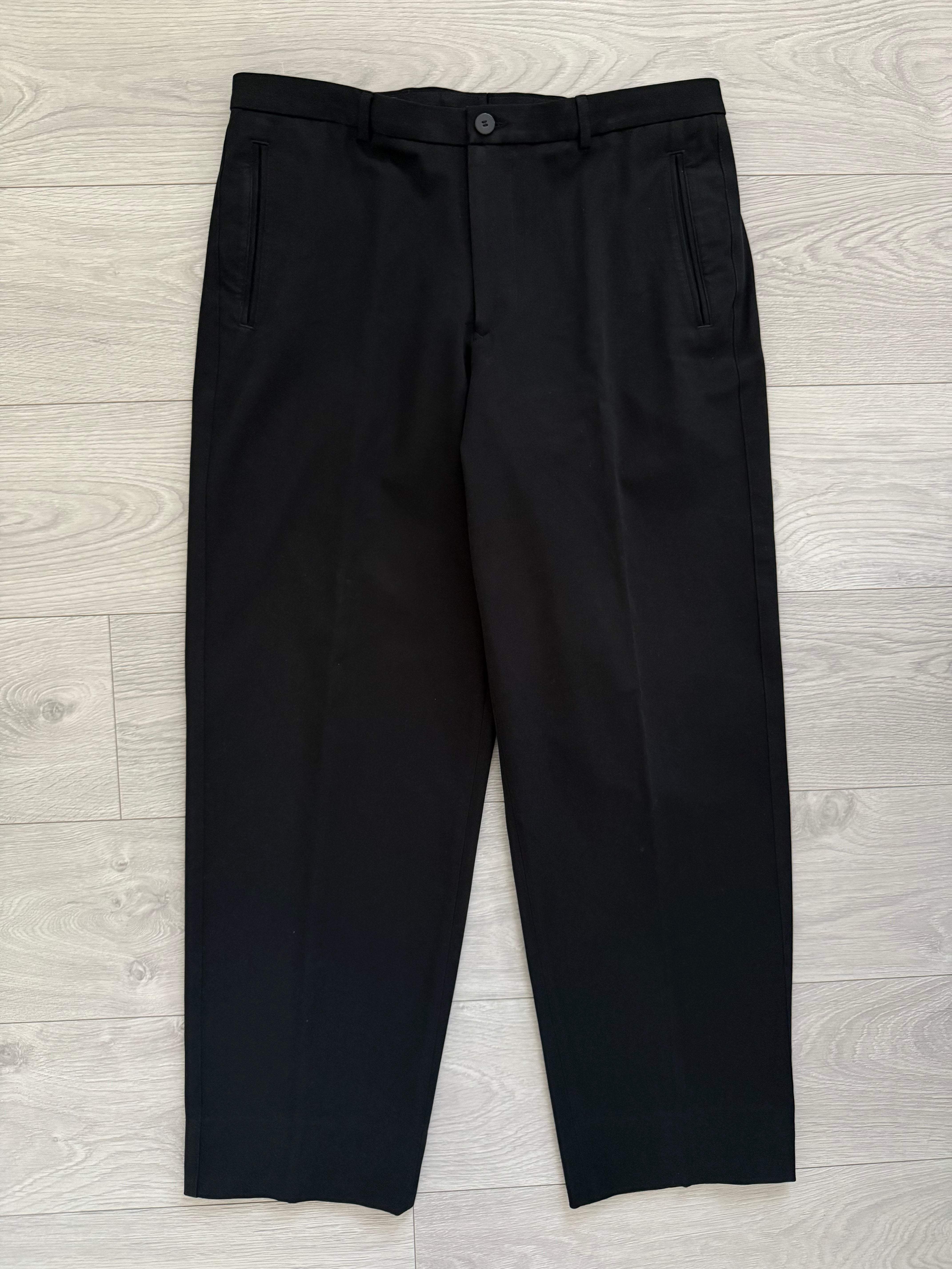 Armani 2000s Pleated Cotton Blend Striped Pants - Size 31