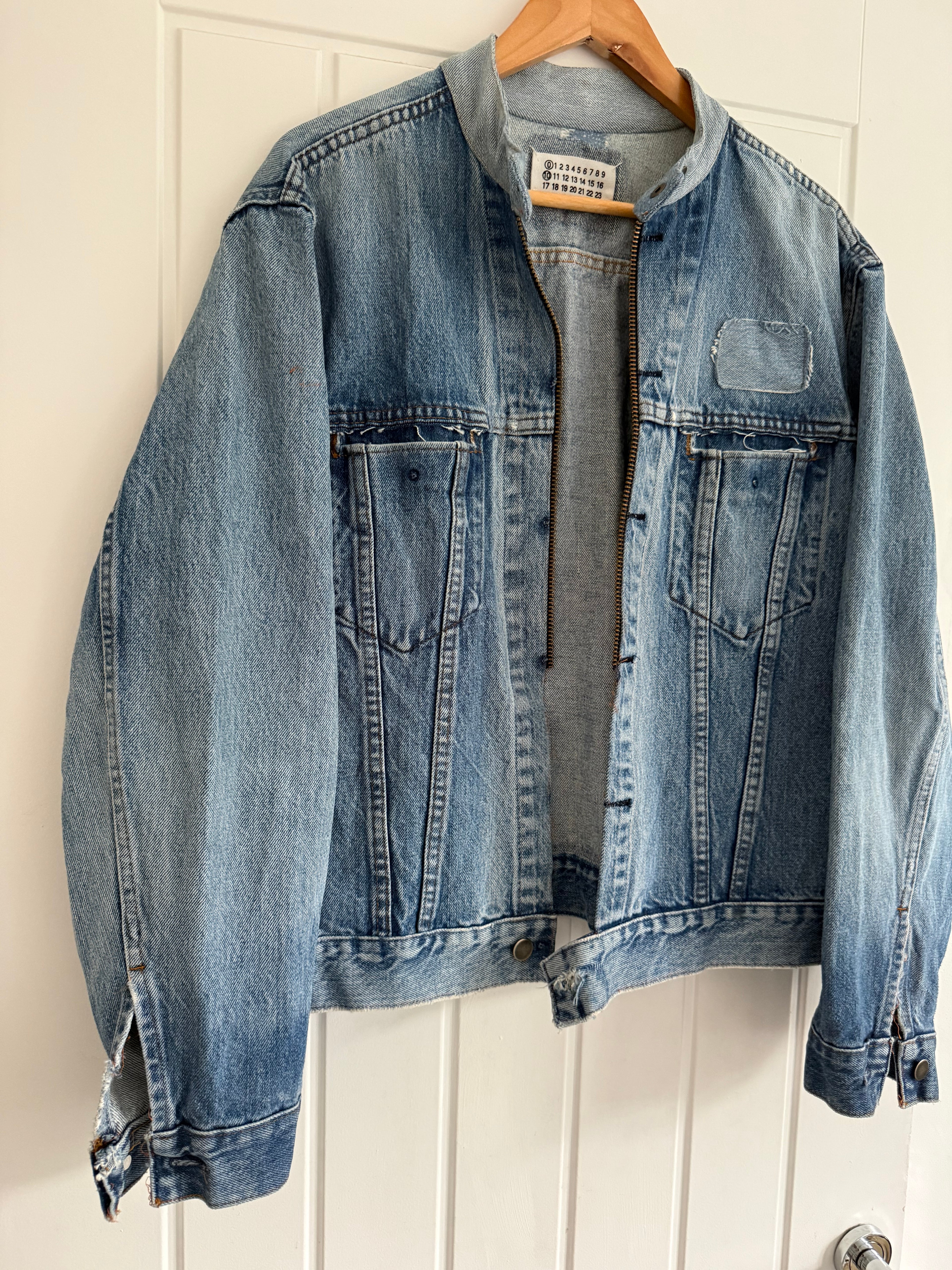 Maison Martin Margiela SS2002 Artisanal Line (0)(10) Reconstructed Denim Patchwork Jacket - Size L