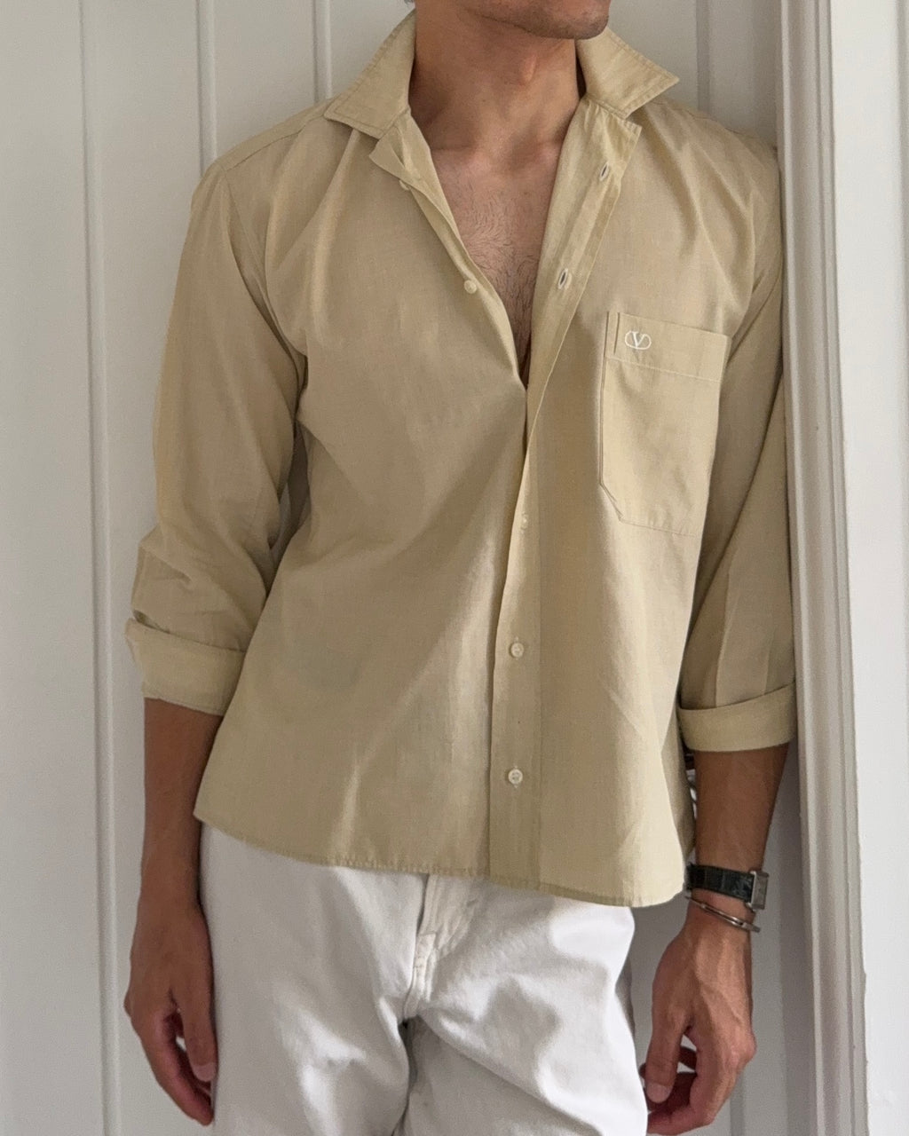 Valentino 1980s Cotton Shirt - Size S