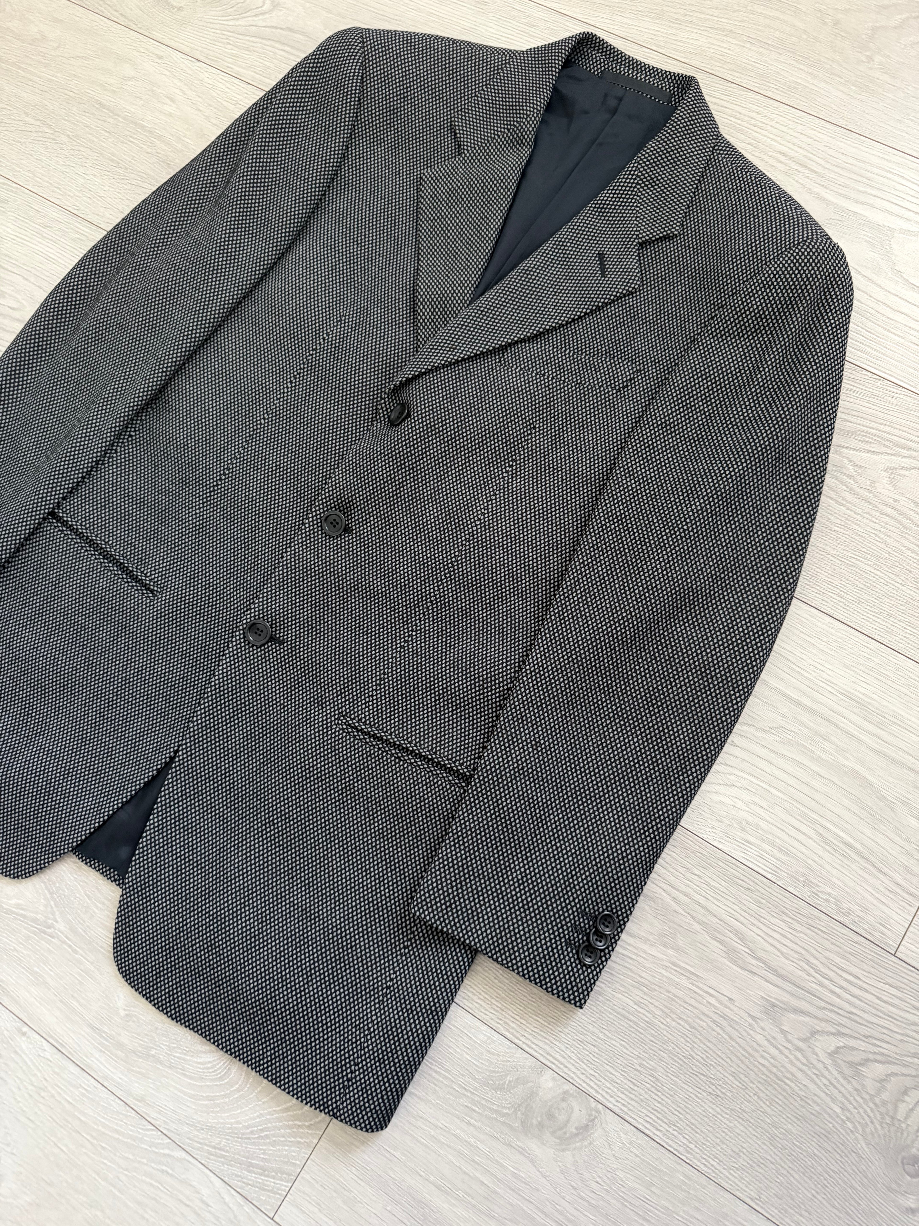 Armani 1990s 3B Textured Pleated Wool Suit  - Size M Jacket / 32" Waist