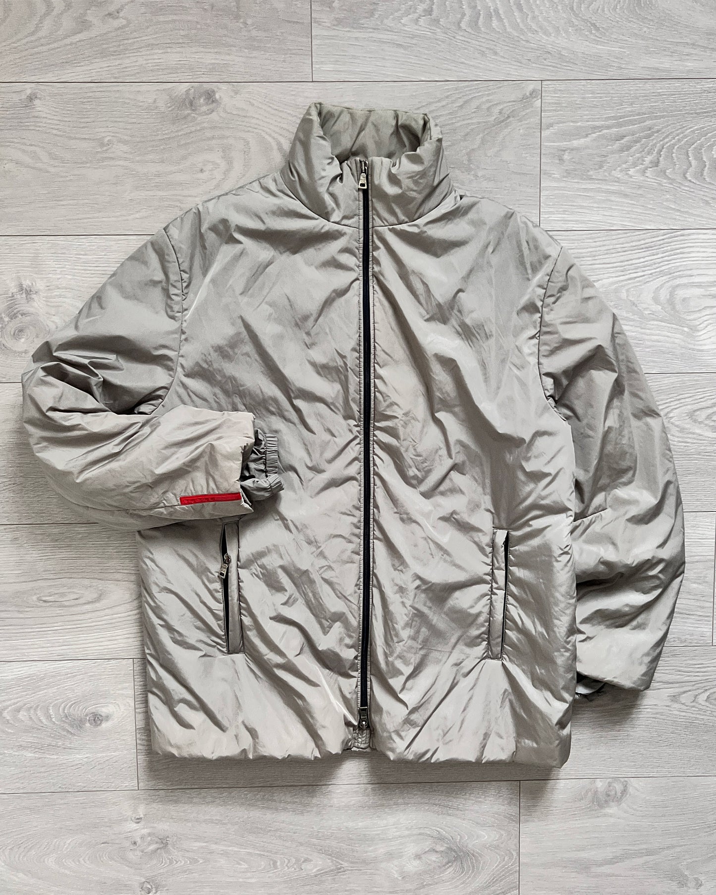 Prada Sport 00s Nylon Metal Insulated Padded Coat - Size XL