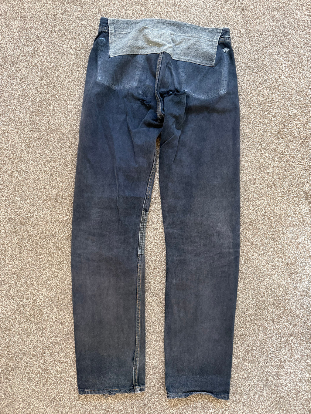 Maison Martin Margiela Artisanal Line (0) SS1999 Re-Worked Panelled Denim Jeans - Size 27" Waist