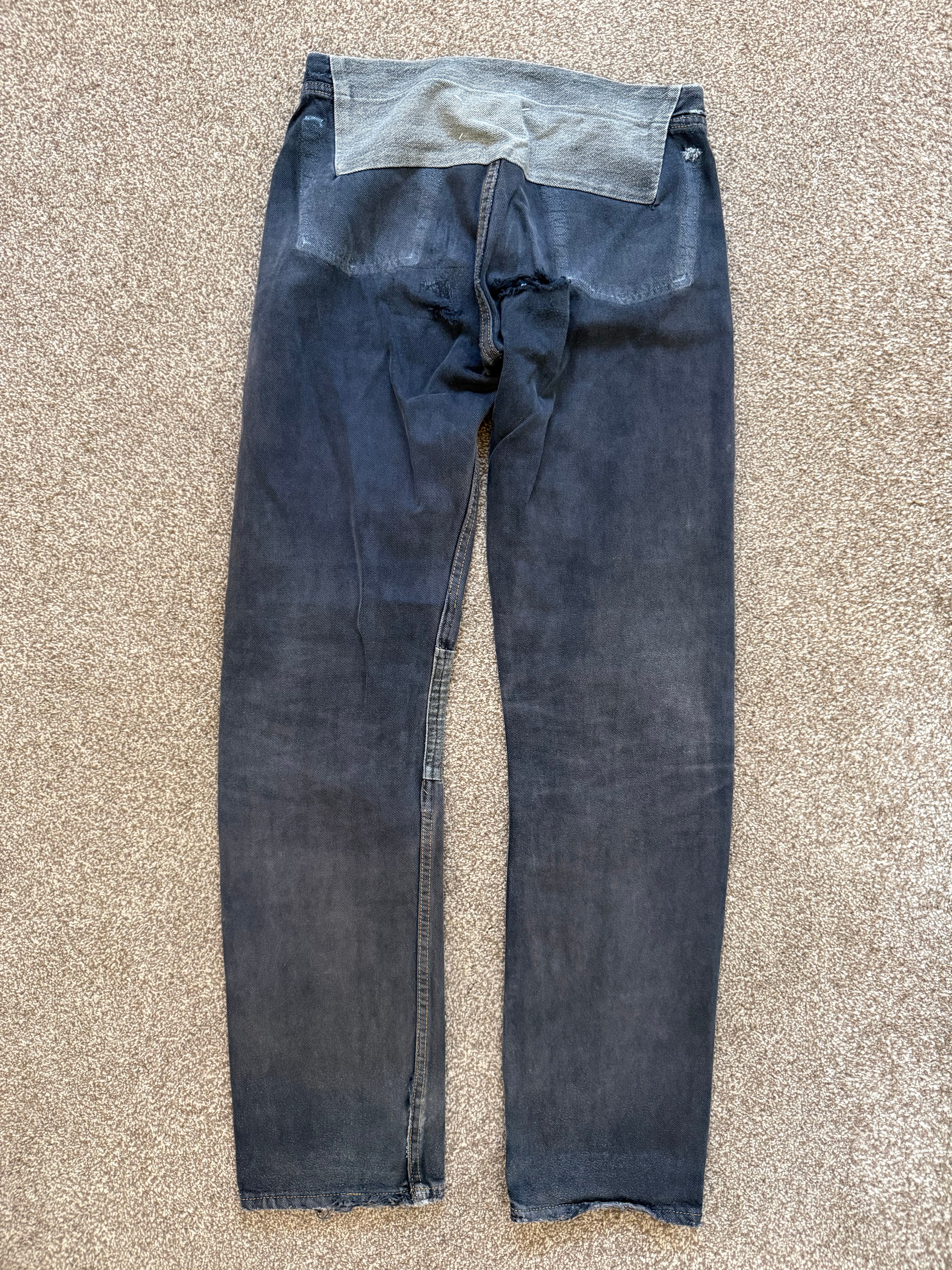 Maison Martin Margiela Artisanal Line (0) SS1999 Re-Worked Panelled Denim Jeans - Size 27" Waist