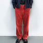 C.P. Company 1980s 'Navy Arctic' Rust Orange Pleated Cord Pants - Size 31