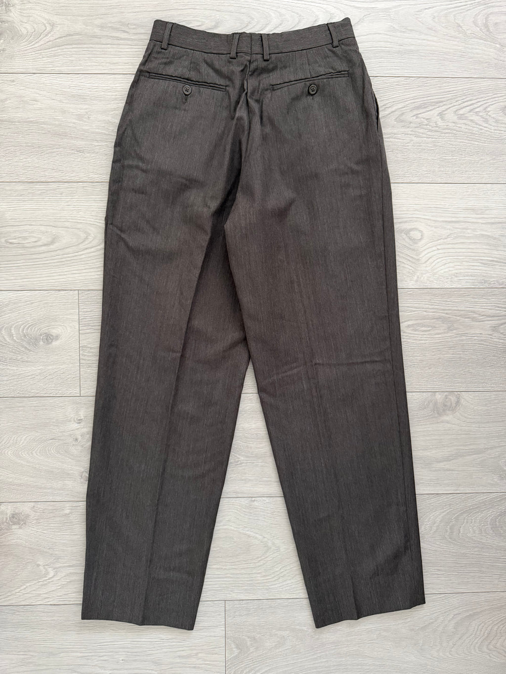 Hilton Vestimenta Armani 1990s Double Pleat Taupe Brown Pants - Size 30" Waist